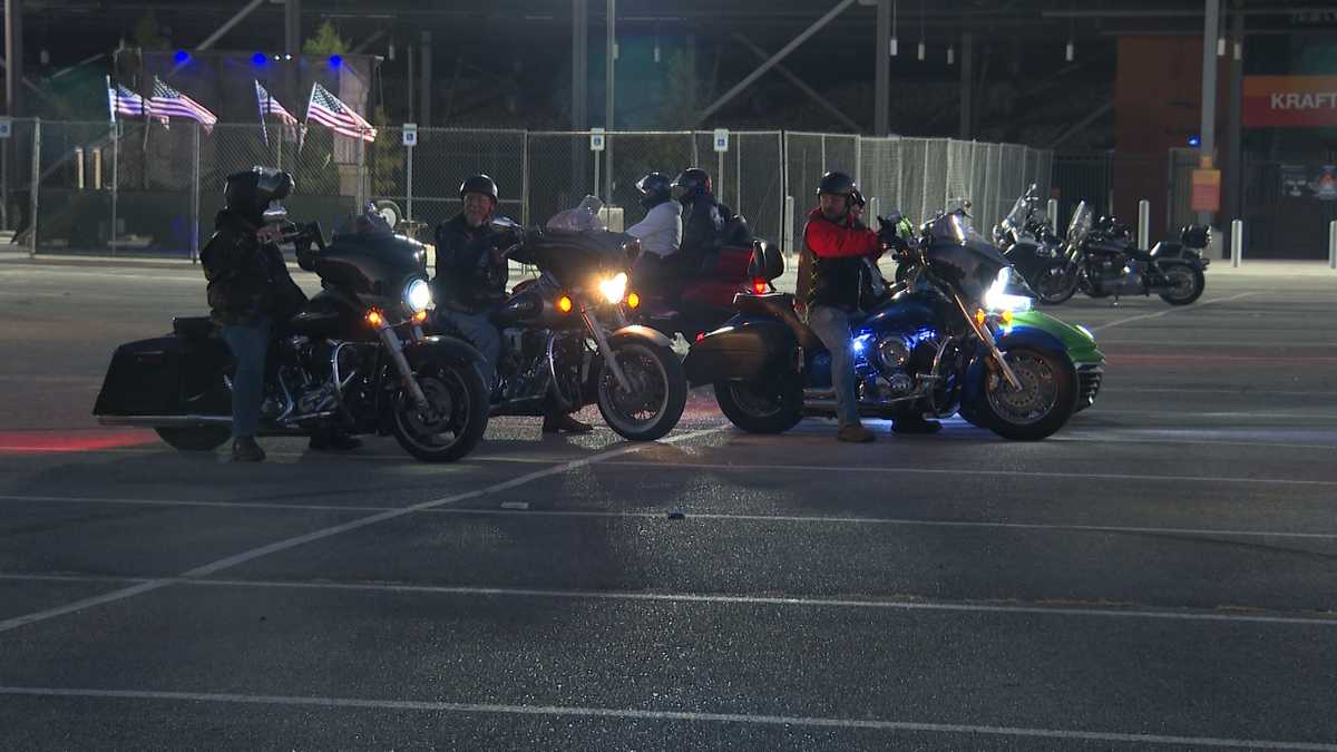 Bikers enjoy amphitheater activities for Bikes Blues and BBQ