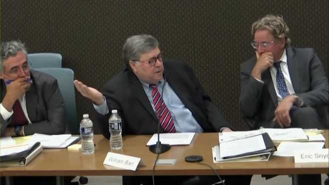 Former Attorney General Bill Barr talks about false allegations that the election was stopped.