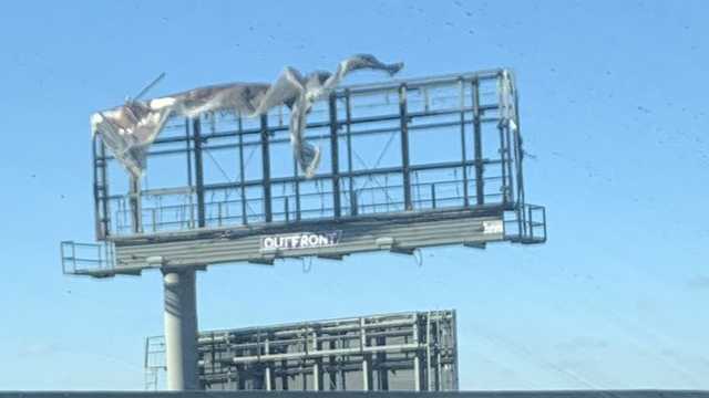 Gusts pull vinyl off billboard, causing Somerville traffic issue - Vimarsana News