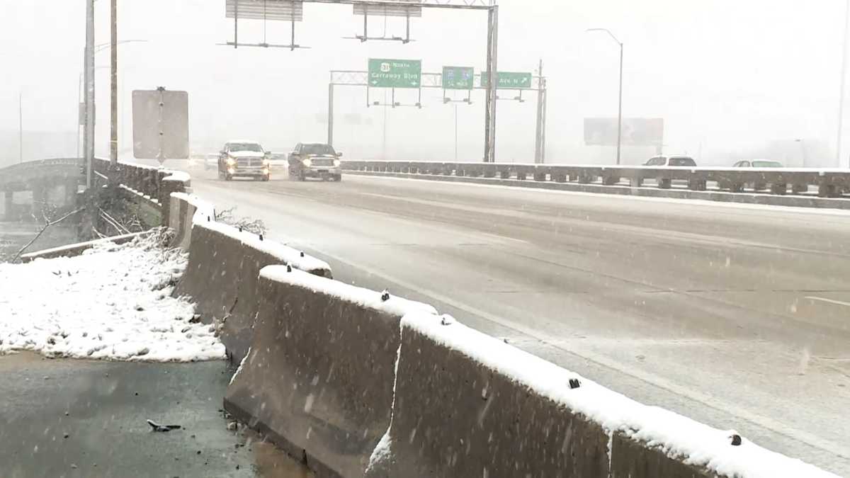 Snow continues to fall in Birmingham