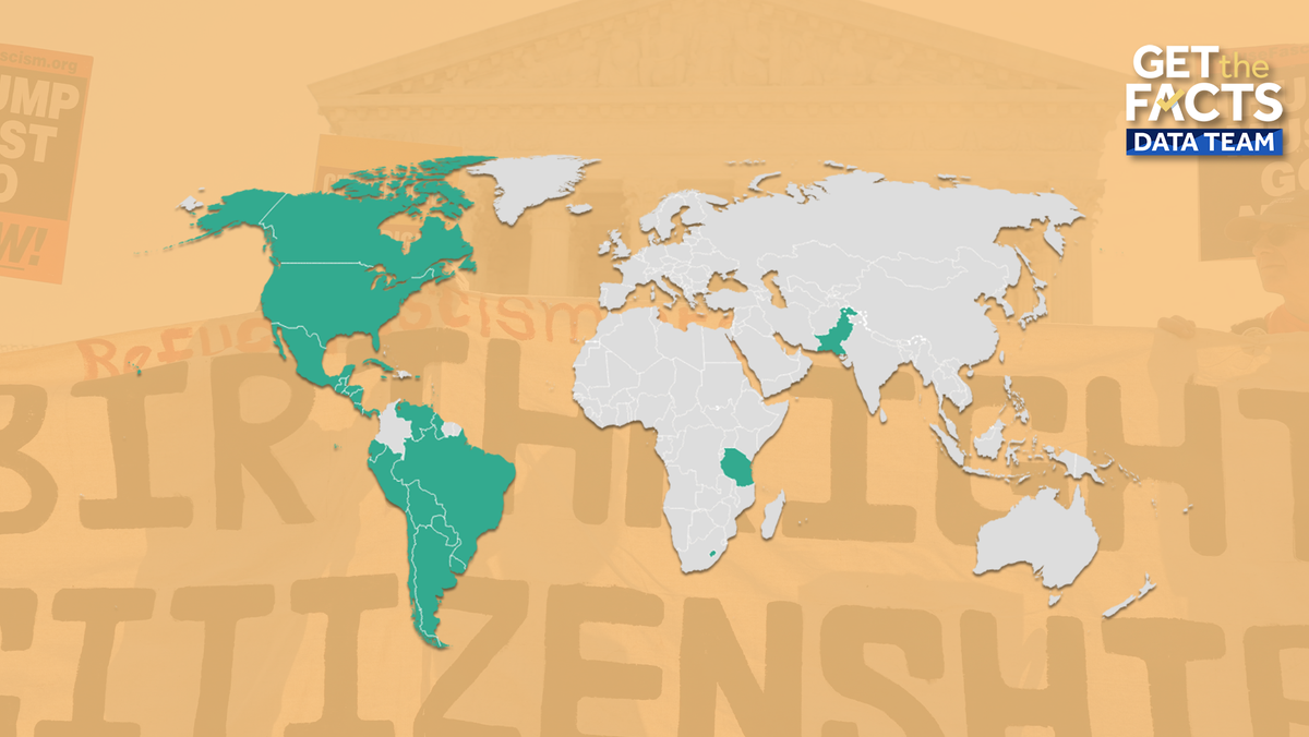 Map: Here are the countries that allow for birthright citizenship