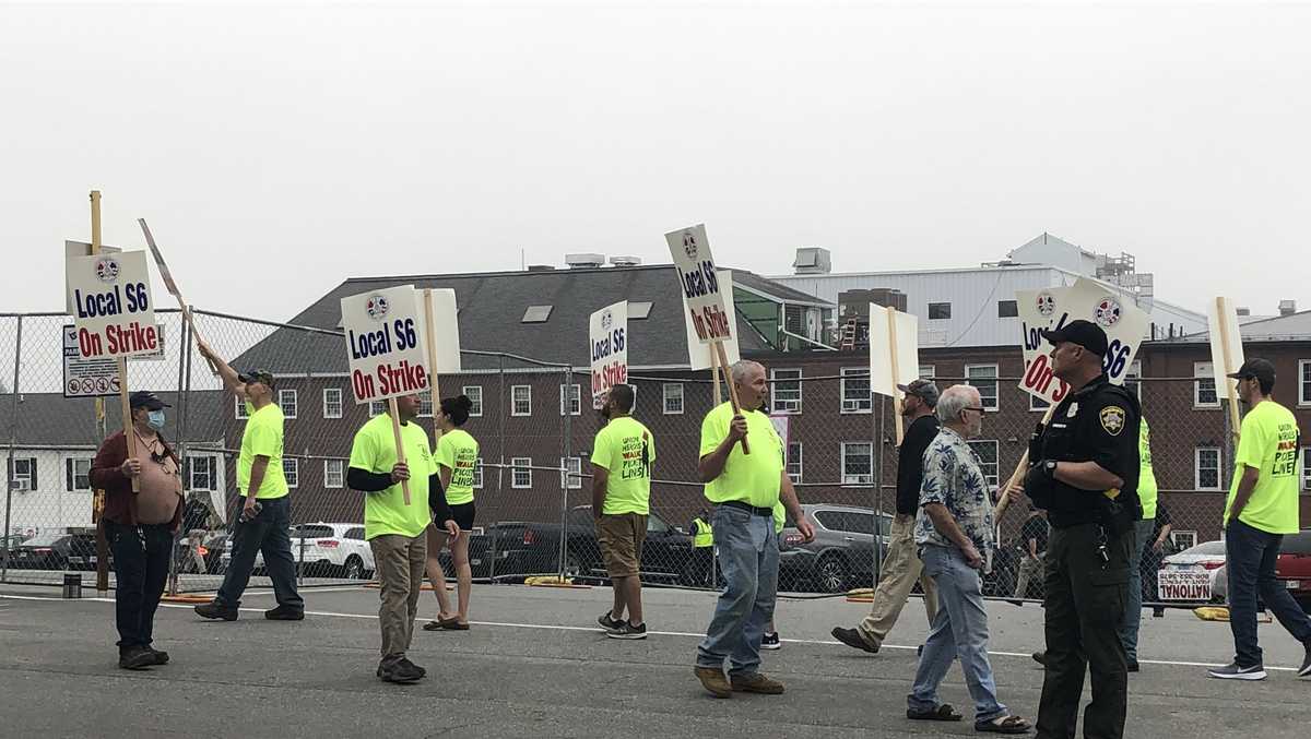 BIW responds to union threat to fine workers who cross picket line