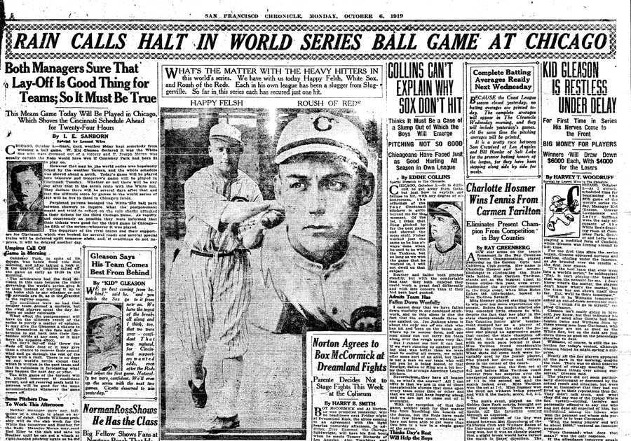 1919 World Series 11X17 Poster - White Sox vs. Reds