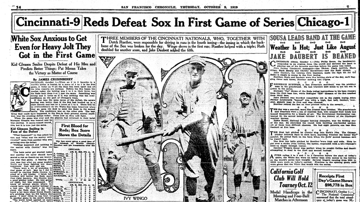 The Reds Won the 1919 World Series Fair and Square - Cincinnati Magazine