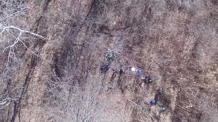 A 62-year-old blind man was found in the woods in Connecticut by a police drone after he went missing for about 33 hours, Enfield Police Department said.