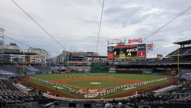 Yankees and Nationals Kneel in Moment of Silence Before MLB Opener