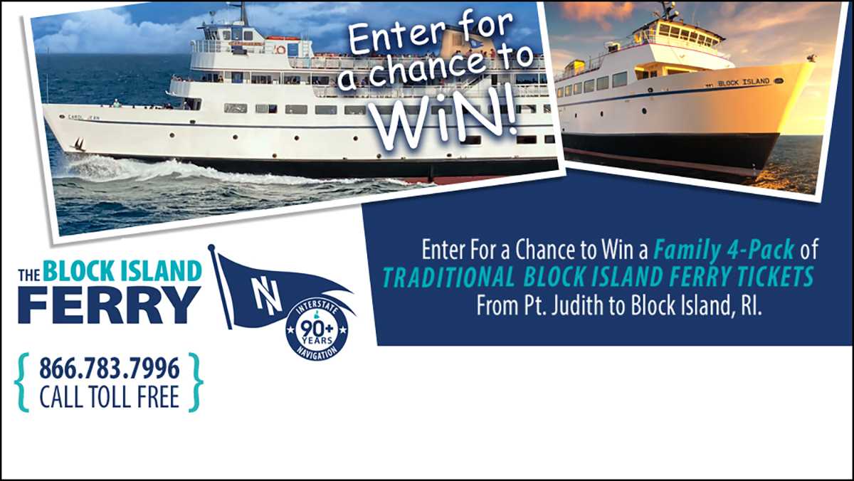 Enter For Chance To Win 4 Pack Of Block Island Ferry Tickets Block Island Ferry Contest 2025 Blurb Creative 1200 X 676 6840926604a6c