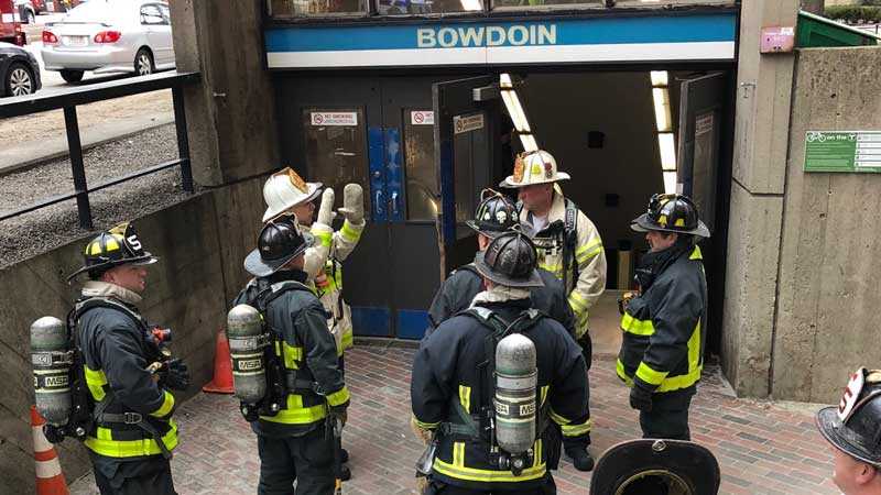 French firemen hazing a juvenile trainee