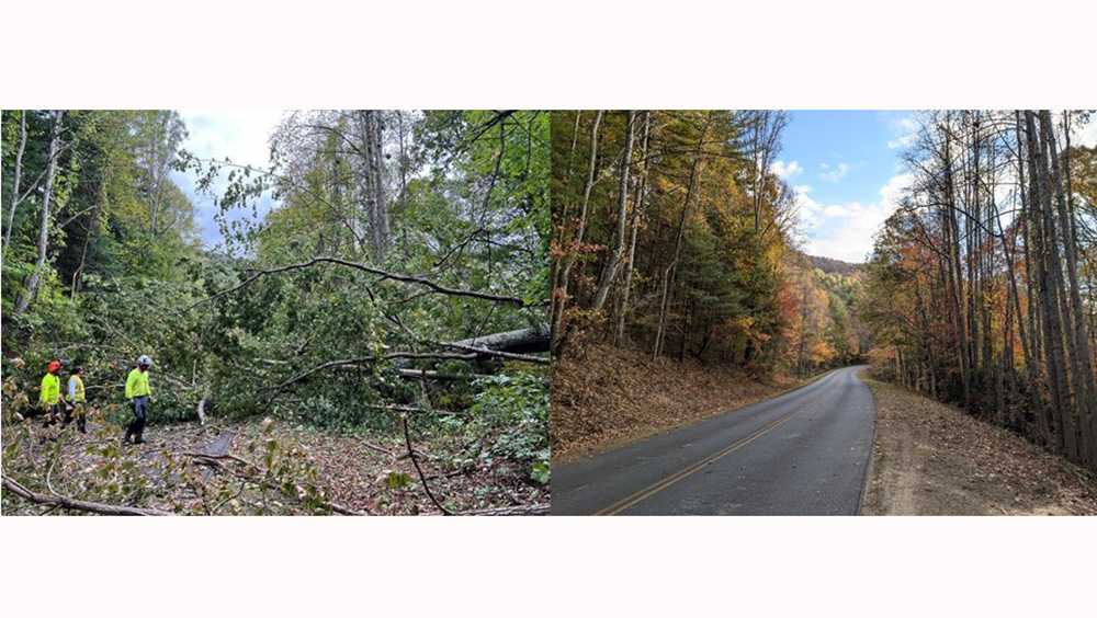 NC Park service crews clear new stretch of Blue Ridge Parkway