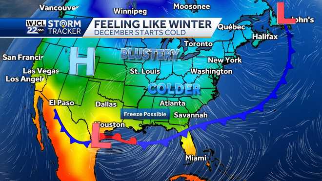 Temperatures below freezing possible