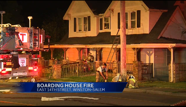 Boarding House Fire Leaves 8 Displaced In Winston-Salem