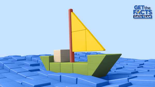 A sailboat in the ocean