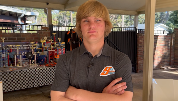 Thunderbolt teen tearing up the track