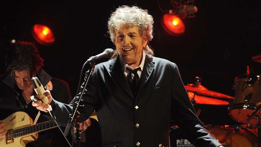 In this Jan. 12, 2012, file photo, Bob Dylan performs in Los Angeles.