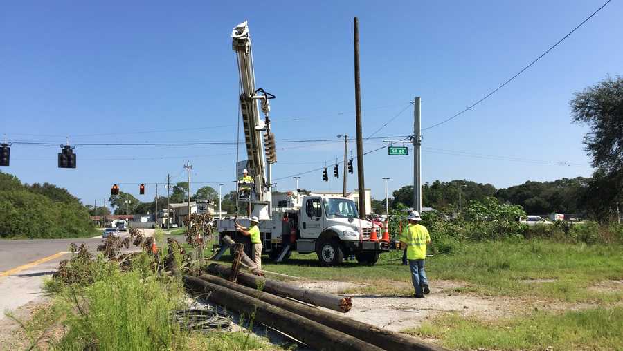 National Grid employees work in Florida