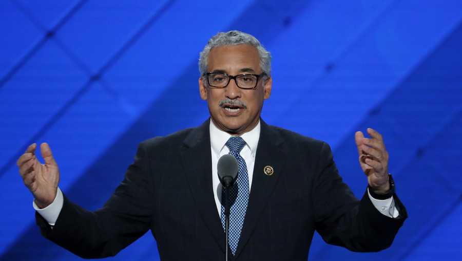 Rep. Bobby Scott, D-Va., speaks during the third day of the Democratic National Convention in Philadelphia , Wednesday, July 27, 2016.