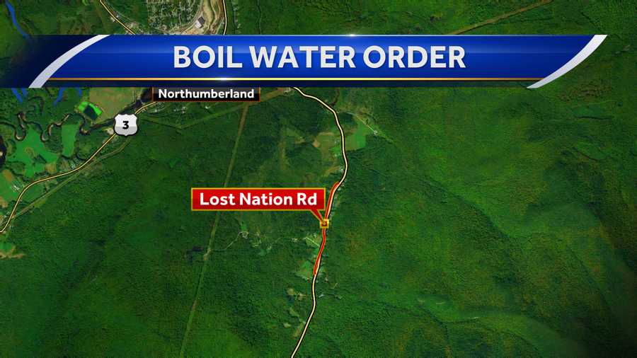 Boil water order in effect for parts of Northumberland