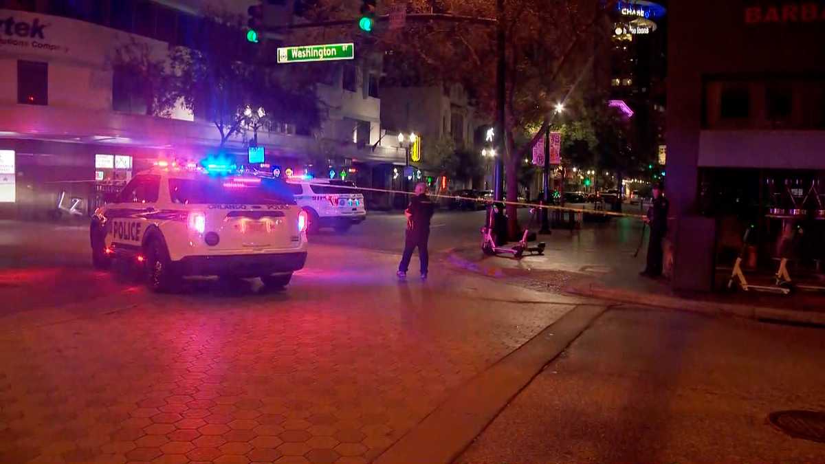Orlando Fire Department Bomb threat incident at downtown Orlando Intersection over
