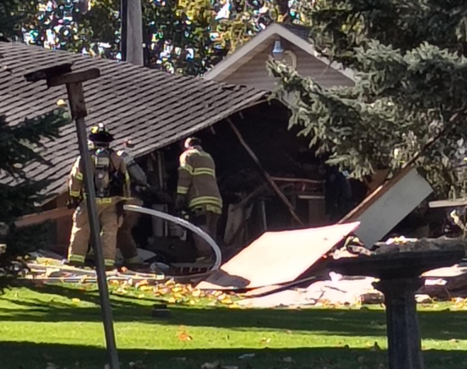 The cause of a garage explosion near the intersection of Harrison and 13th Streets in Boone is under investigation, according to Boone County Sheriff Andy Godzicki. The cause of a garage explosion Sunday, Oct. 26, 2025, near the intersection of Harrison and 13th Streets in Boone is under investigation, according to Boone County Sheriff Andy Godzicki.
