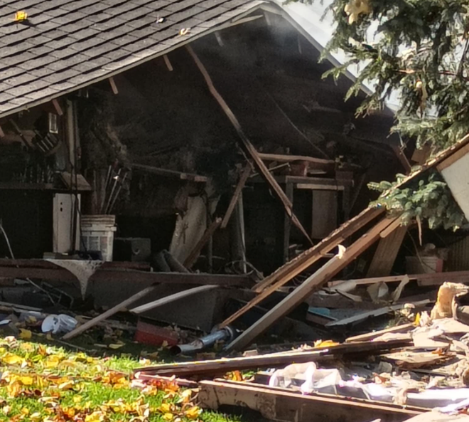 The cause of a garage explosion near the intersection of Harrison and 13th Streets in Boone is under investigation, according to Boone County Sheriff Andy Godzicki. The cause of a garage explosion Sunday, Oct. 26, 2025, near the intersection of Harrison and 13th Streets in Boone is under investigation, according to Boone County Sheriff Andy Godzicki.