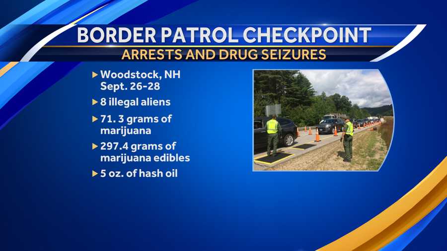 Eight arrested by border patrol agents in Woodstock