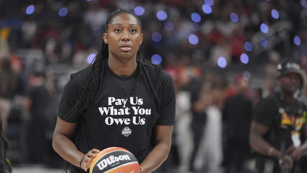 WNBA All-Stars make statement with &lsquo;Pay us what you owe us&rsquo; shirts