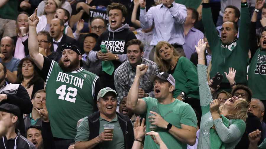 Boston Celtics fans celebrate 