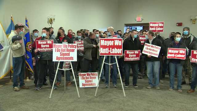 'We're not being treated fairly;' Boston firefighters protest mayor's COVID-19 vaccine mandate - Vimarsana News