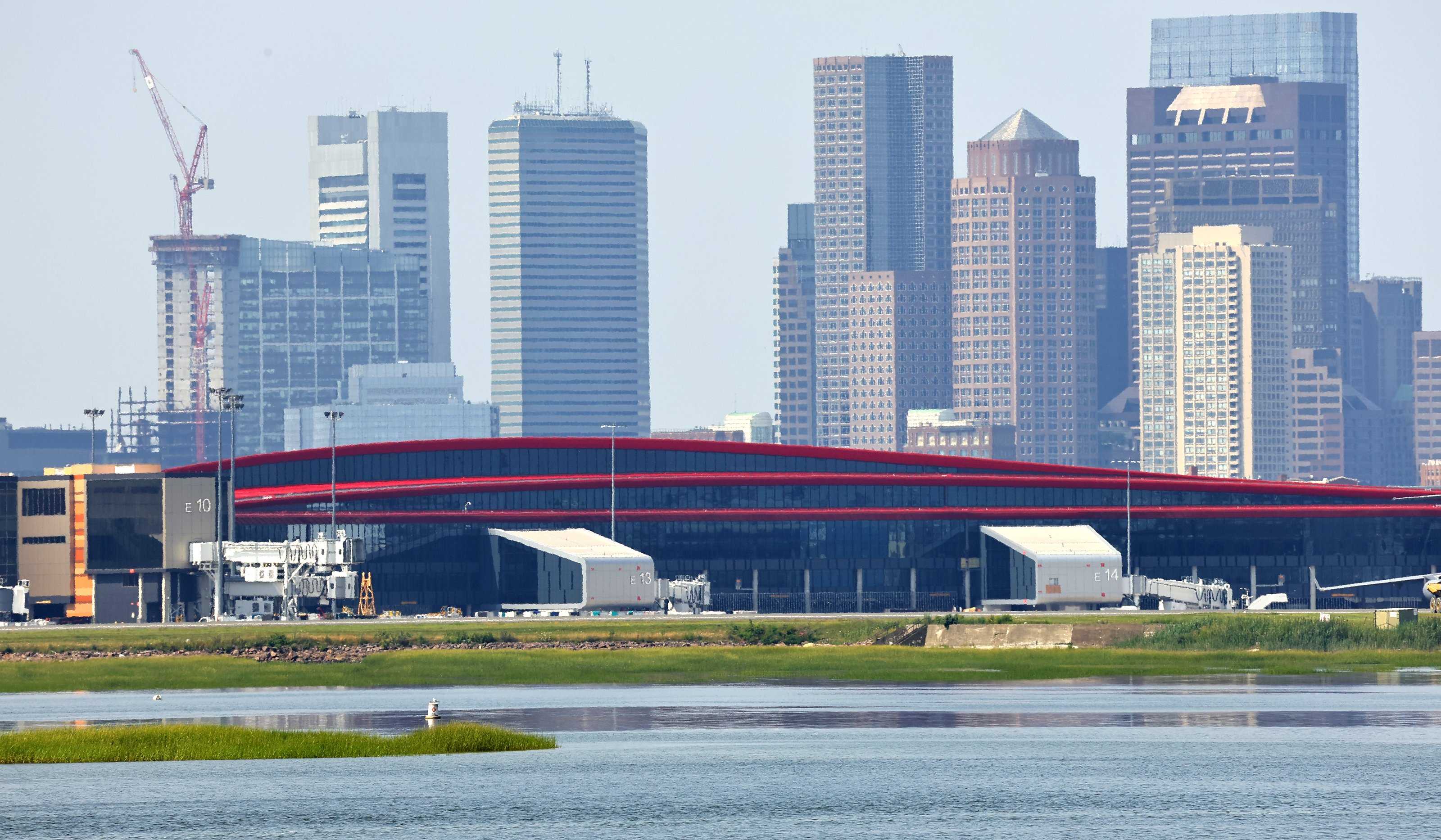 Multi million dollar Boston Logan Airport Terminal E expansion