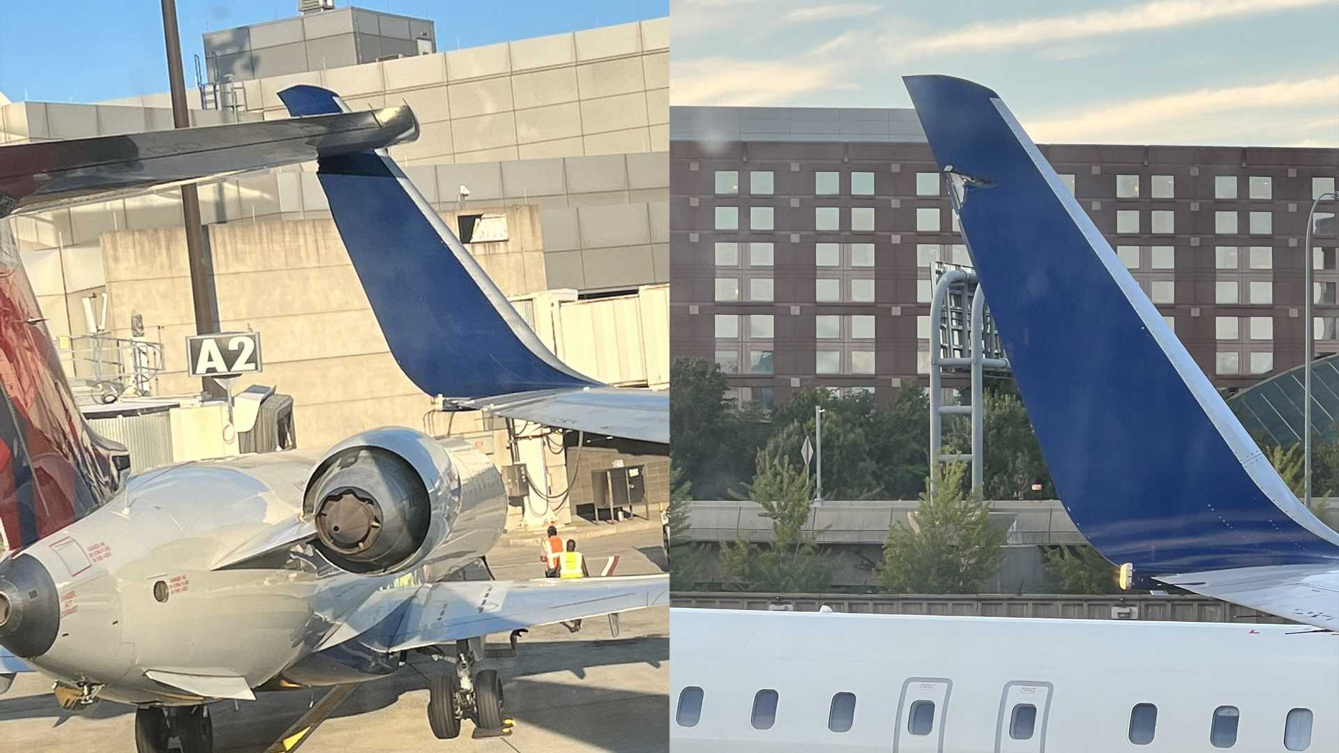 Plane collides with another plane while taxiing at Logan Airport