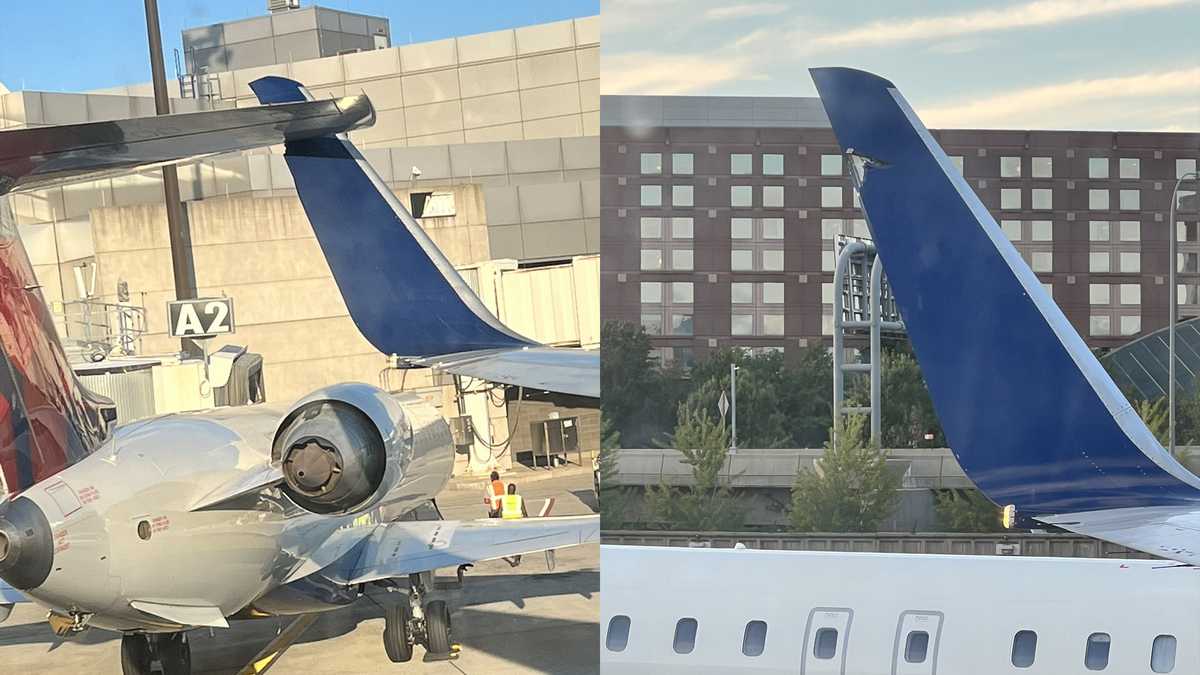 Delta plane collides with another plane while taxiing at Boston airport