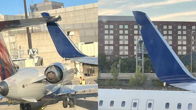Plane collides with another plane while taxiing at Logan Airport