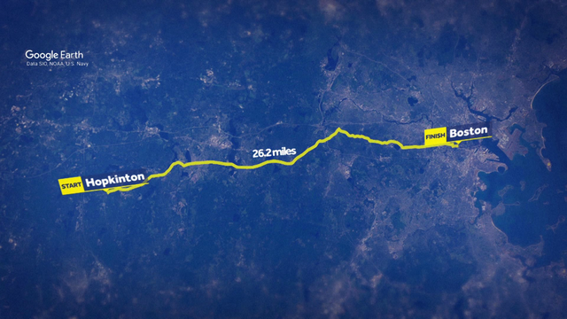Map: Get to know the Boston Marathon route - Vimarsana News