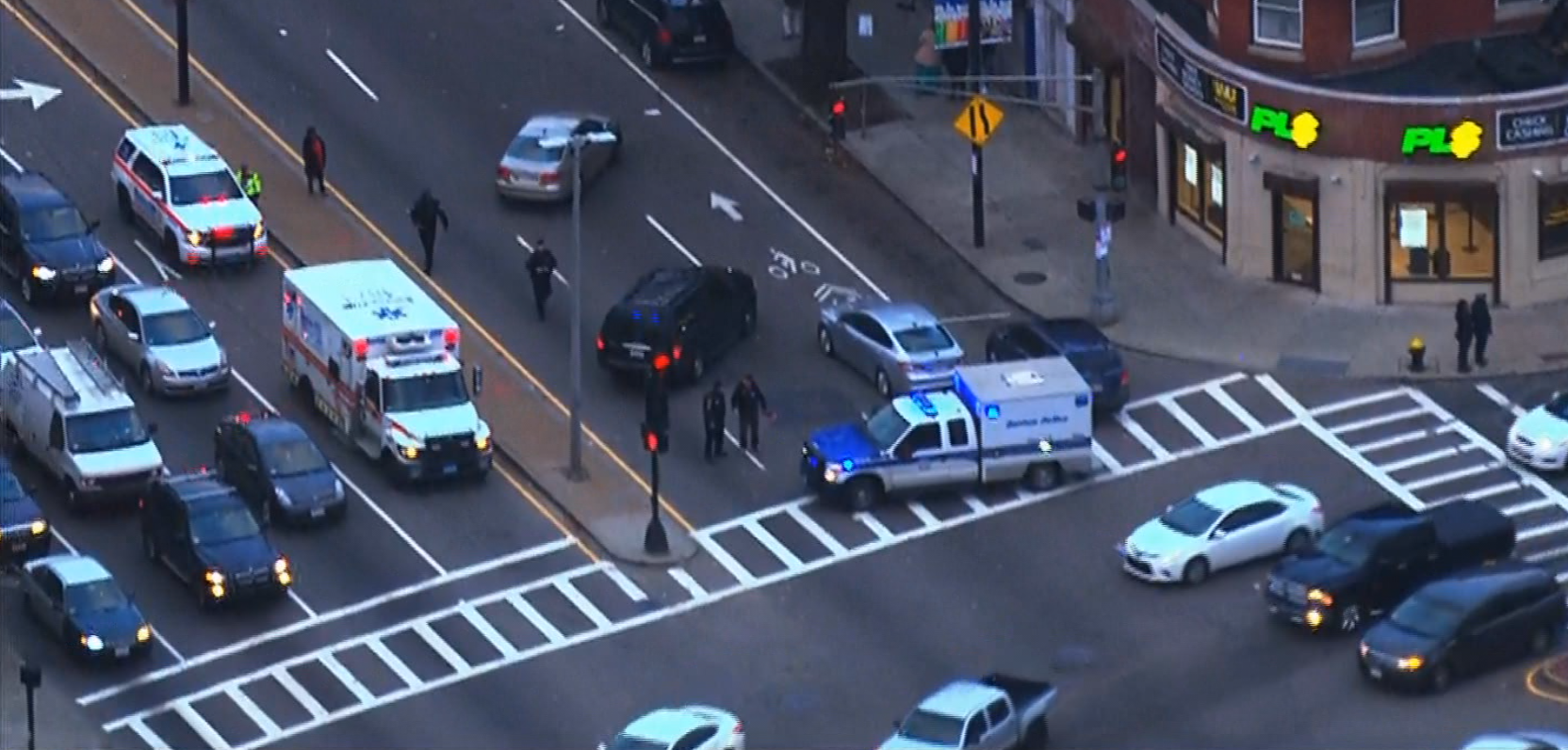 Police Officer Hit By Car In Boston