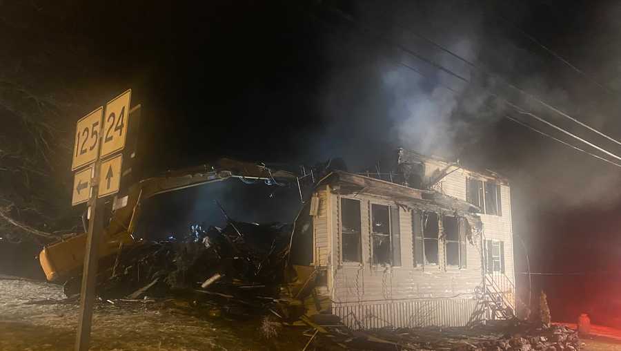 A sixunit family home destroyed by fire in Bowdoinham