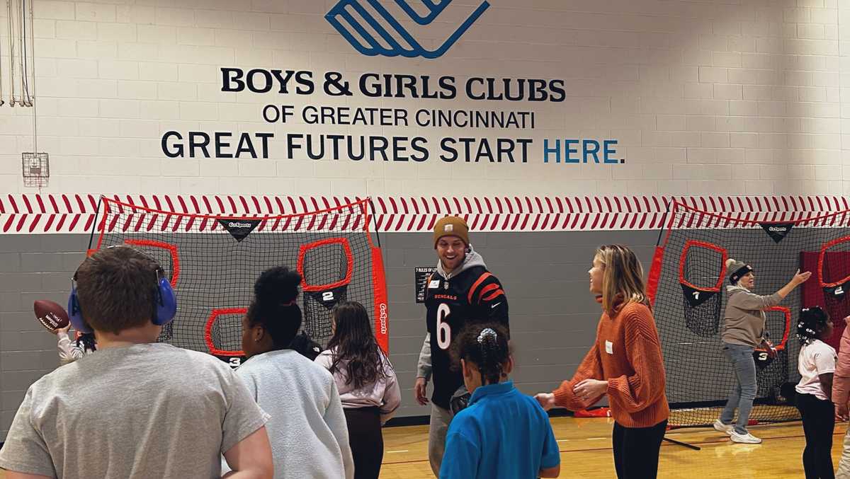 Jake Browning among Bengals players leading event at Boys & Girls Club in  Cincinnati