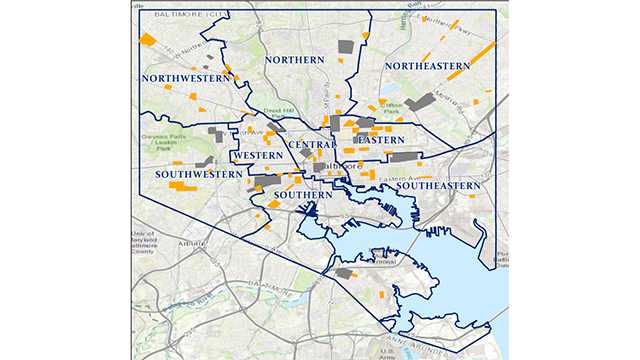 Baltimore Opportunity Zones Map Baltimore Microzone Crime Plan Adjusted To Better Focus Resources