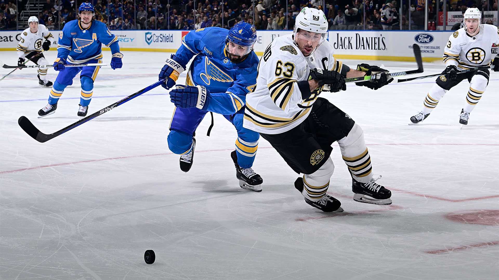 Marchand Scores Twice, Passing 900 Career Points, As Bruins Beat Blues ...