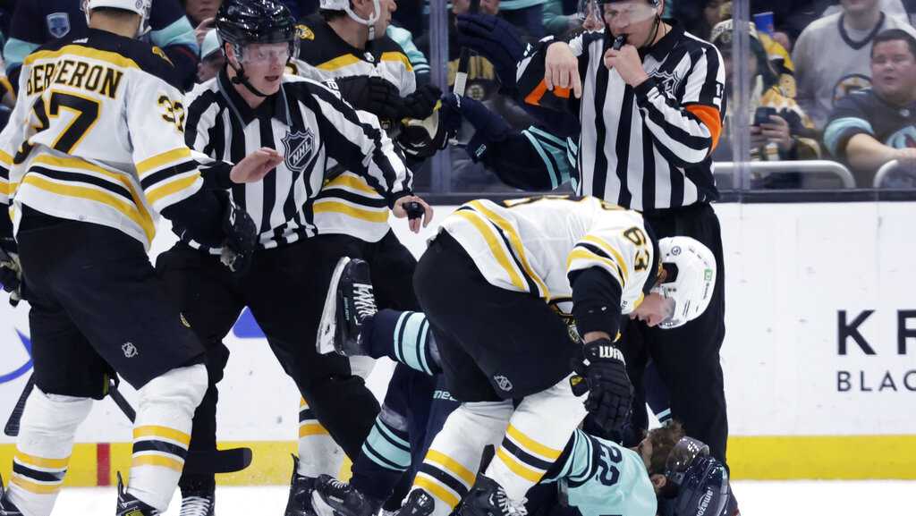 Boston Bruins player fined NHL maximum for cross-check in Game 2