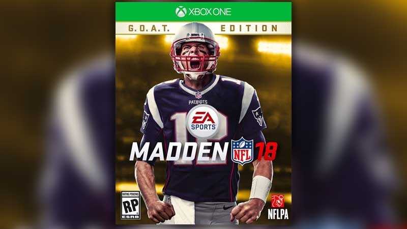 Unflinching in face of 'curse,' Brady will be on Madden NFL 18 cover