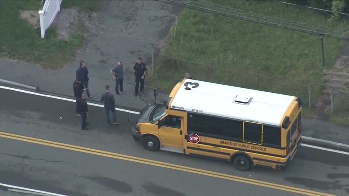 11yearold struck, pinned by school bus in Braintree