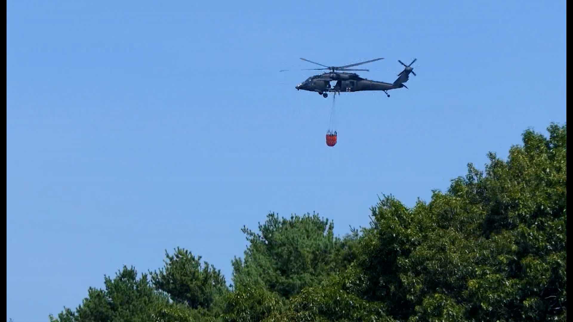 Multiple Brush Fires Continue To Burn In Massachusetts