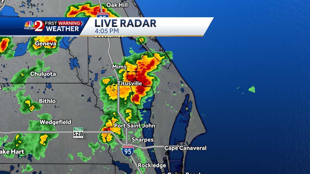 Severe thunderstorm warning issued in Brevard County