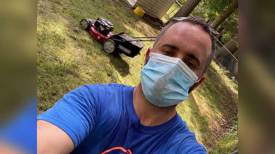 Brian Schwartz mows lawns for senior citizens and veterans at no charge after losing his job due to the pandemic.