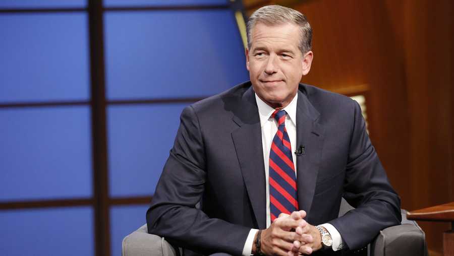 LATE NIGHT WITH SETH MEYERS -- Episode 065 -- Pictured: NBC News' Brian Williams during an interview on July 7, 2014