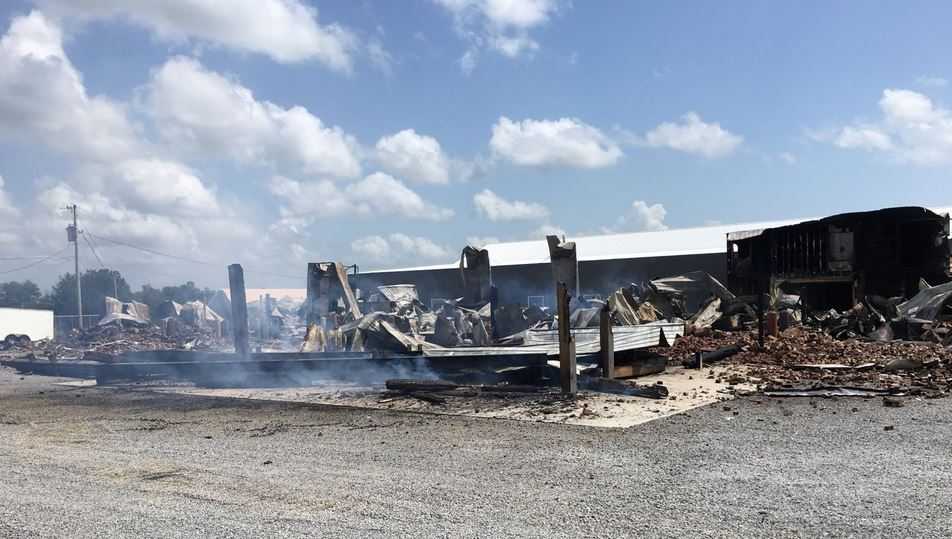 Wedding Venue Building Burned In Cullman County Saturday