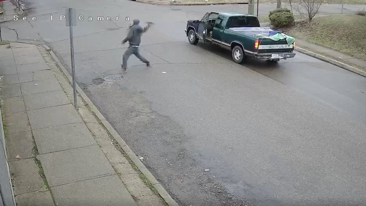 Police search for suspect accused of throwing brick at Good Brotha's