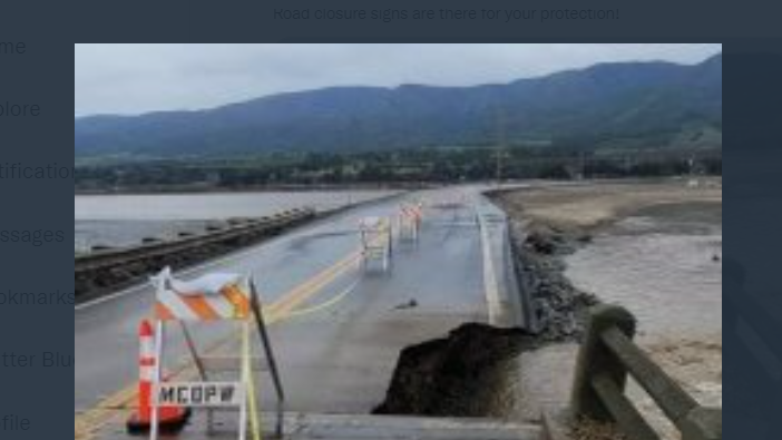 Gonzales River Bridge damaged due to flooding