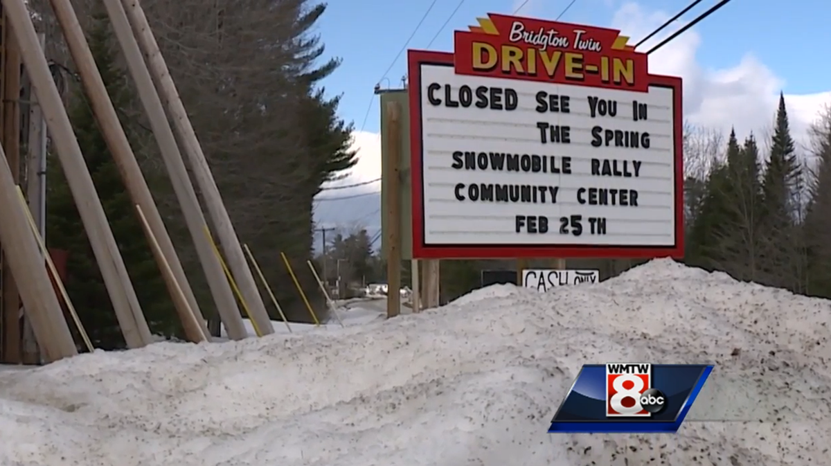 Mother Nature delays opening of Bridgton DriveIn