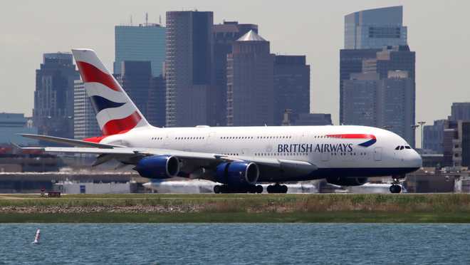 British&#x20;Airways&#x20;Airbus&#x20;A380&#x20;arrives&#x20;in&#x20;Boston